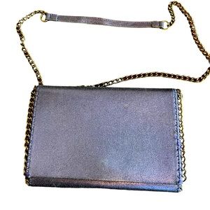 Chelsea28 Blue Metallic Crossbody